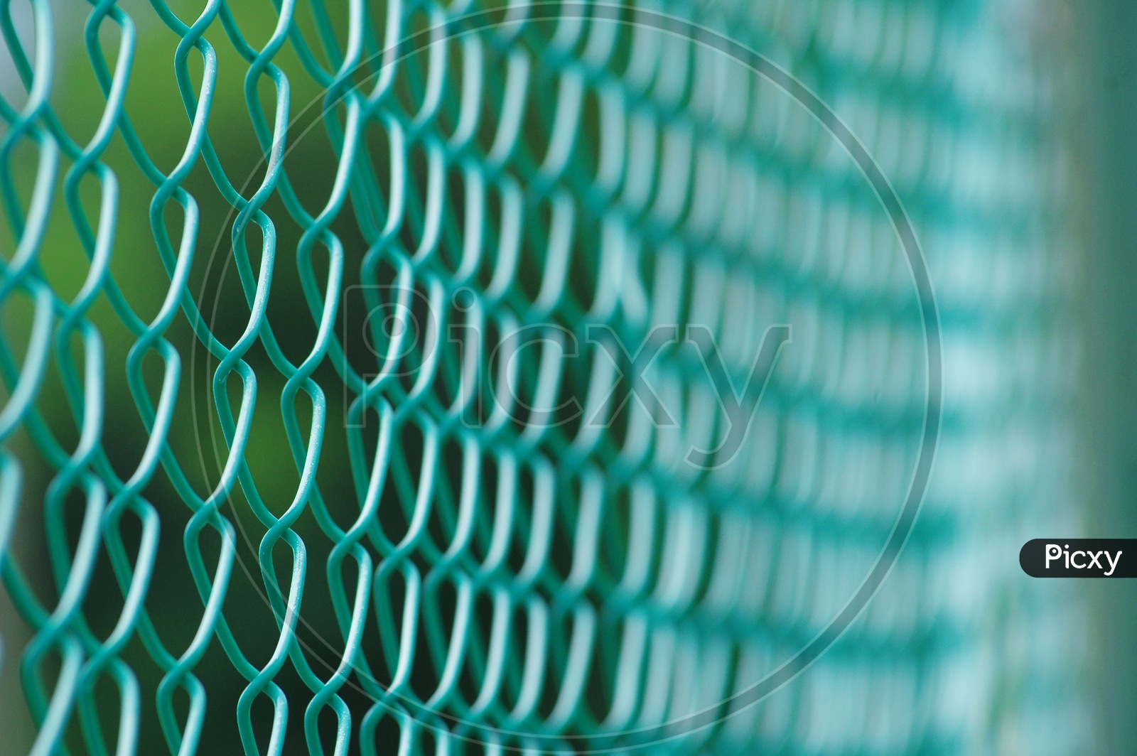 Patterns On a Wire Fence Closeup
