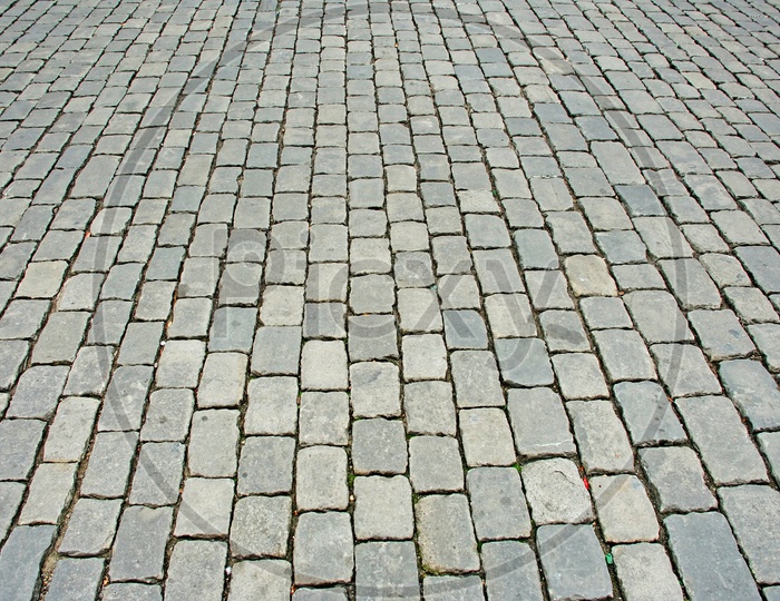 Patterns Formed by The Stones Laid on Foot path