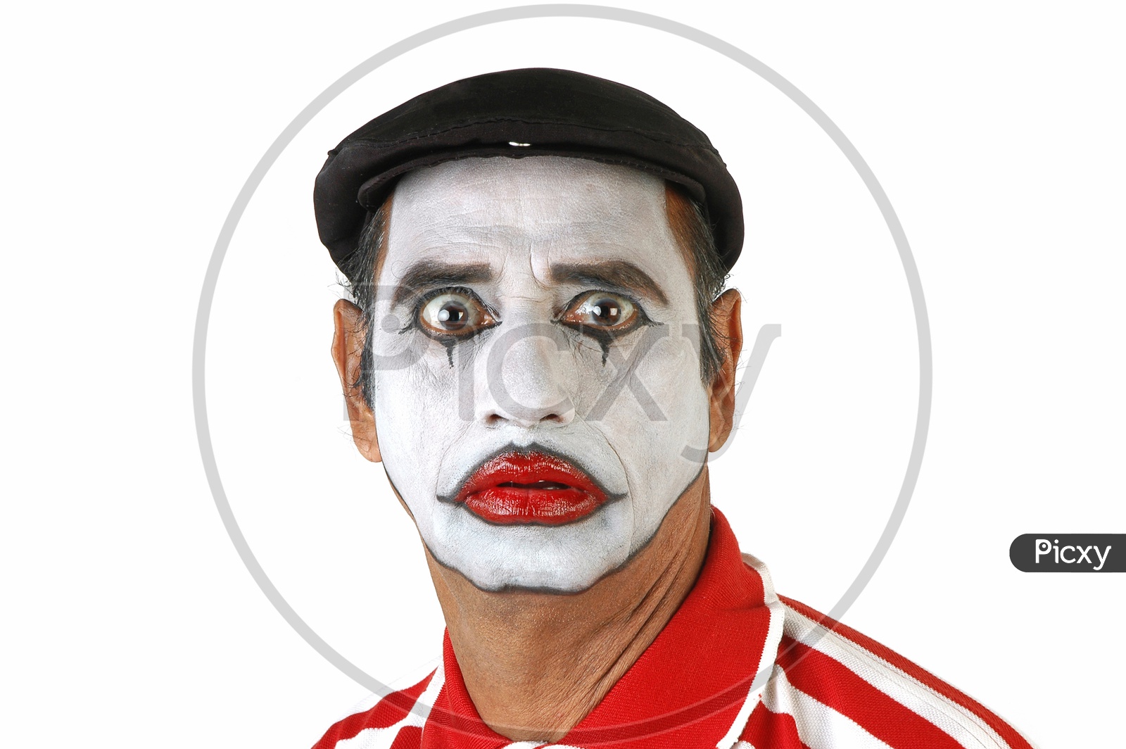 Mime Artist With Expressions