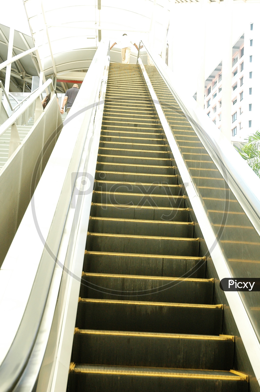 Escalator Steps  in a Mall
