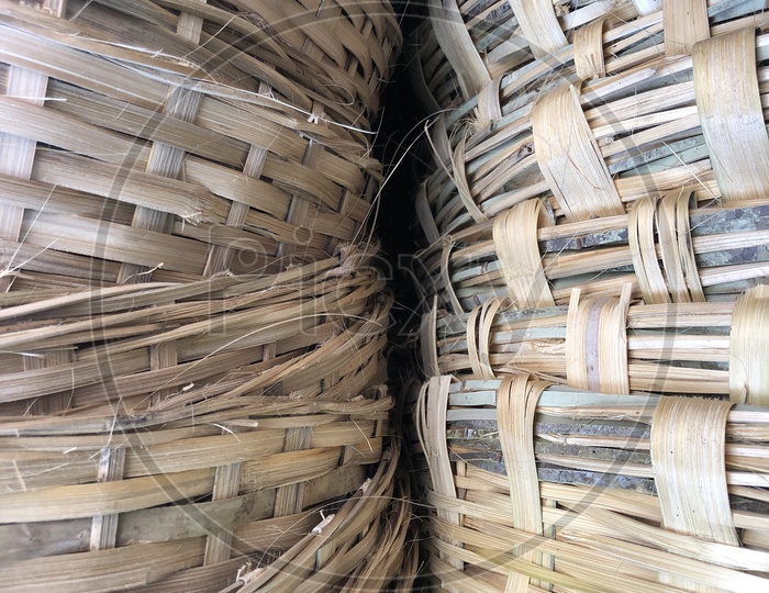 Close up bamboo Baskets