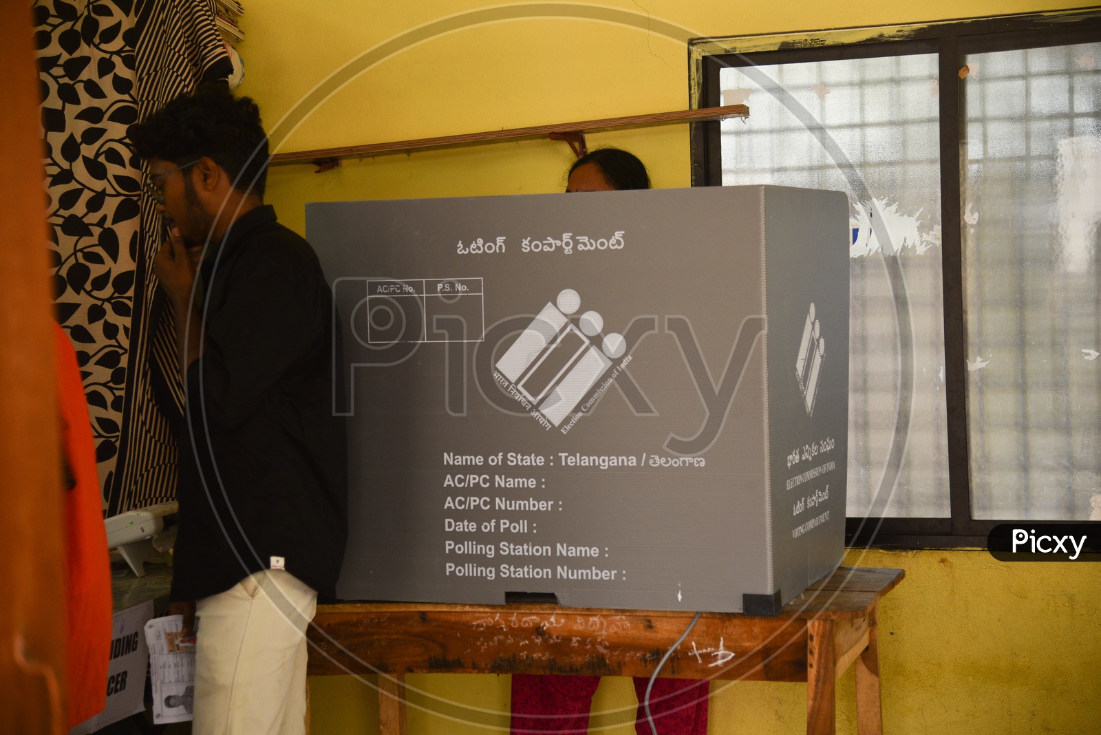 Voting Compartment in a Polling Booth