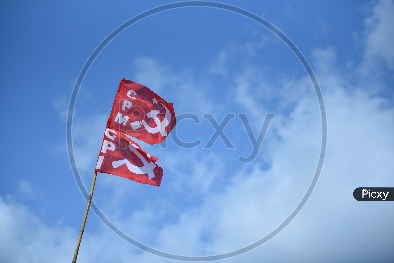 CPM and CPI party flags