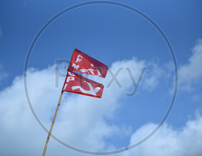 CPM and CPI party flags