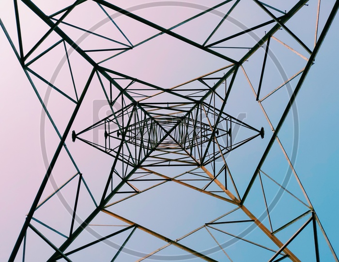 High Tension Electric Pole