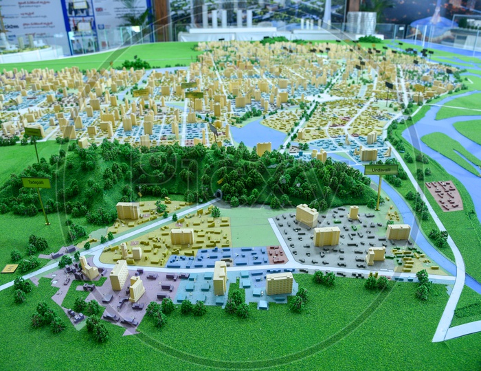 Amaravati Capital City Region Model Scale  Miniature  Presentation