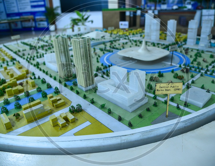 Central Public Works Depot  Model Scale Miniature  Presentation