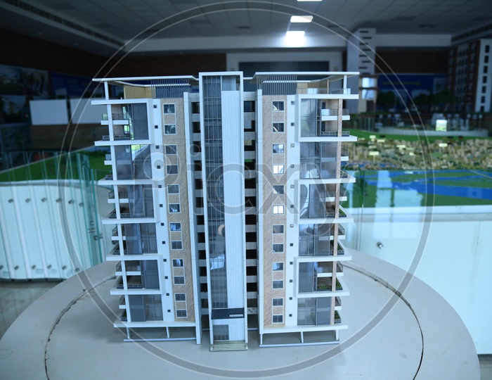A Building Model Presentation By a Model Scale Miniature Presentation