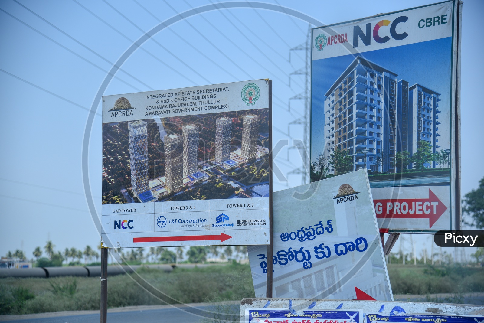 Hoardings of Construction Sites at CRDA Capital Region