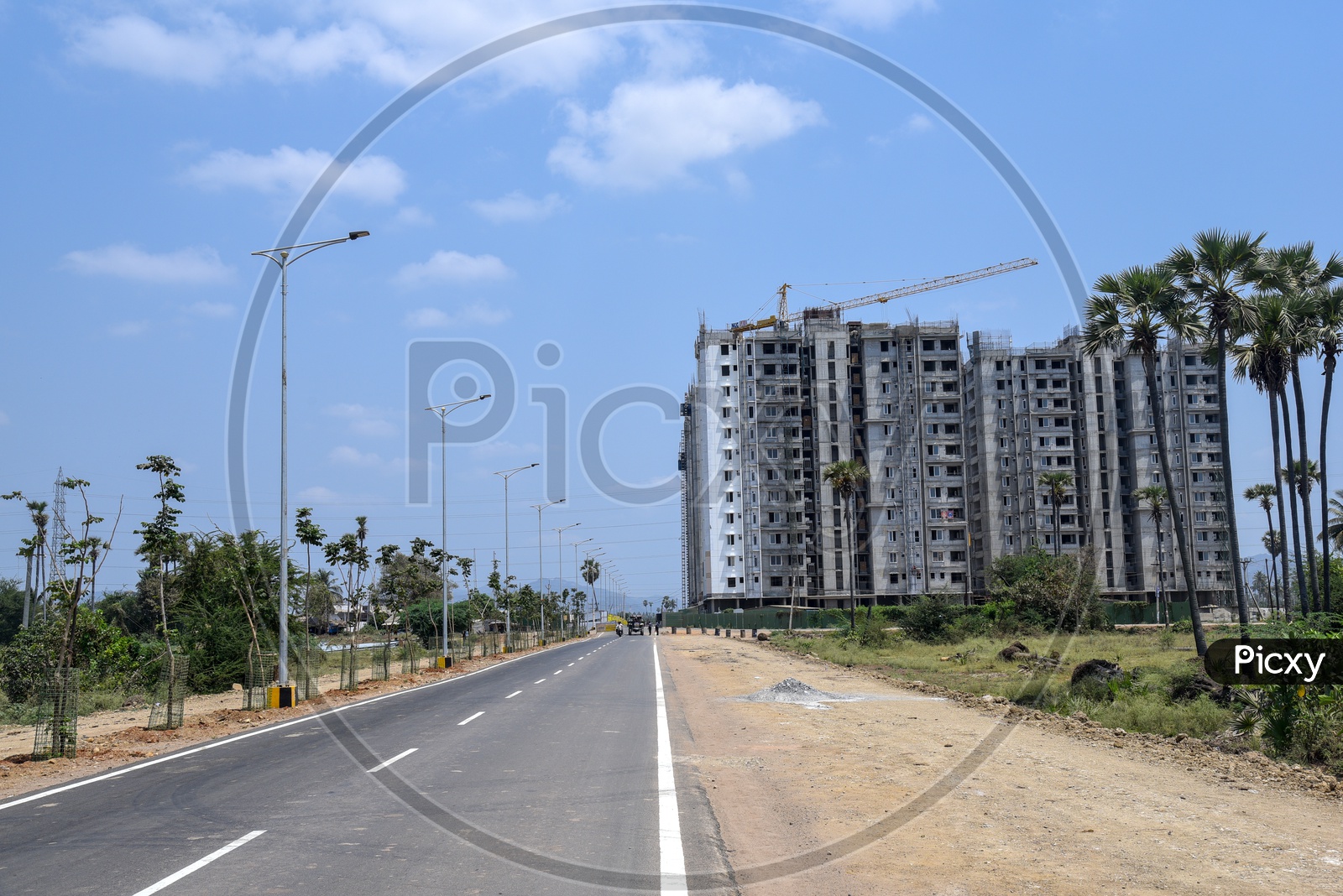 Roads and Construction Of High Rise  Buildings at Amaravati Capital City Region