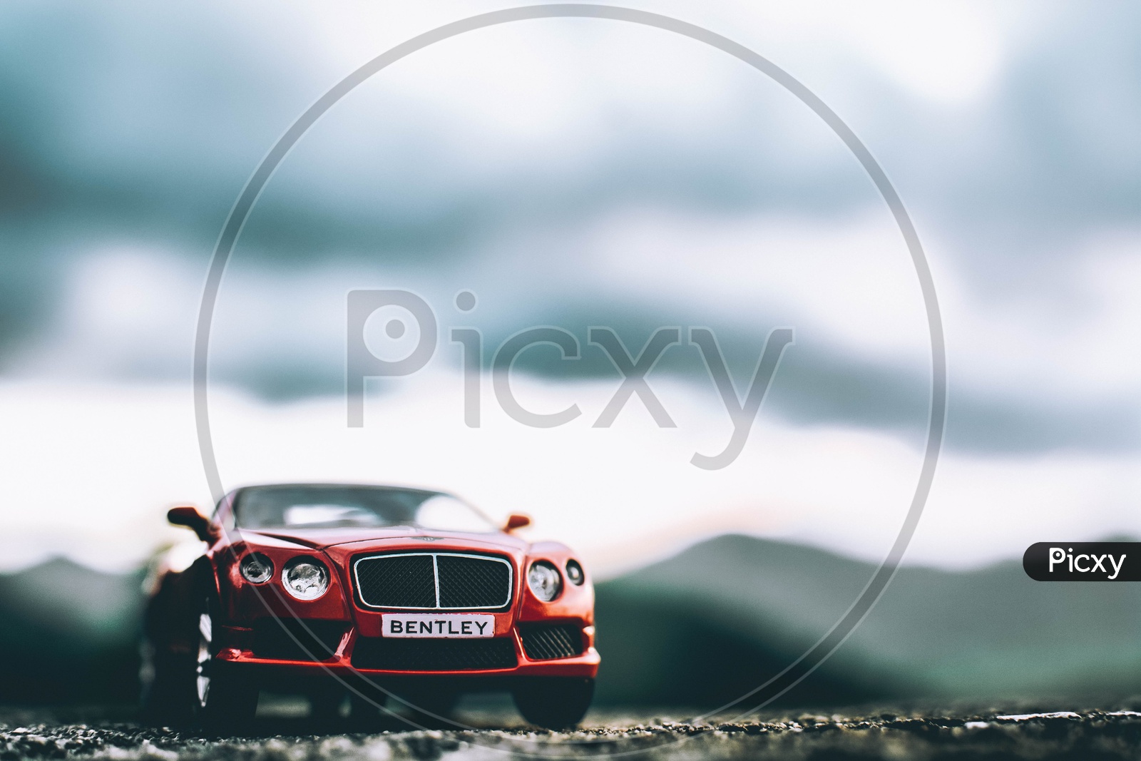 A Composition Shot Of A Bently Car Toy