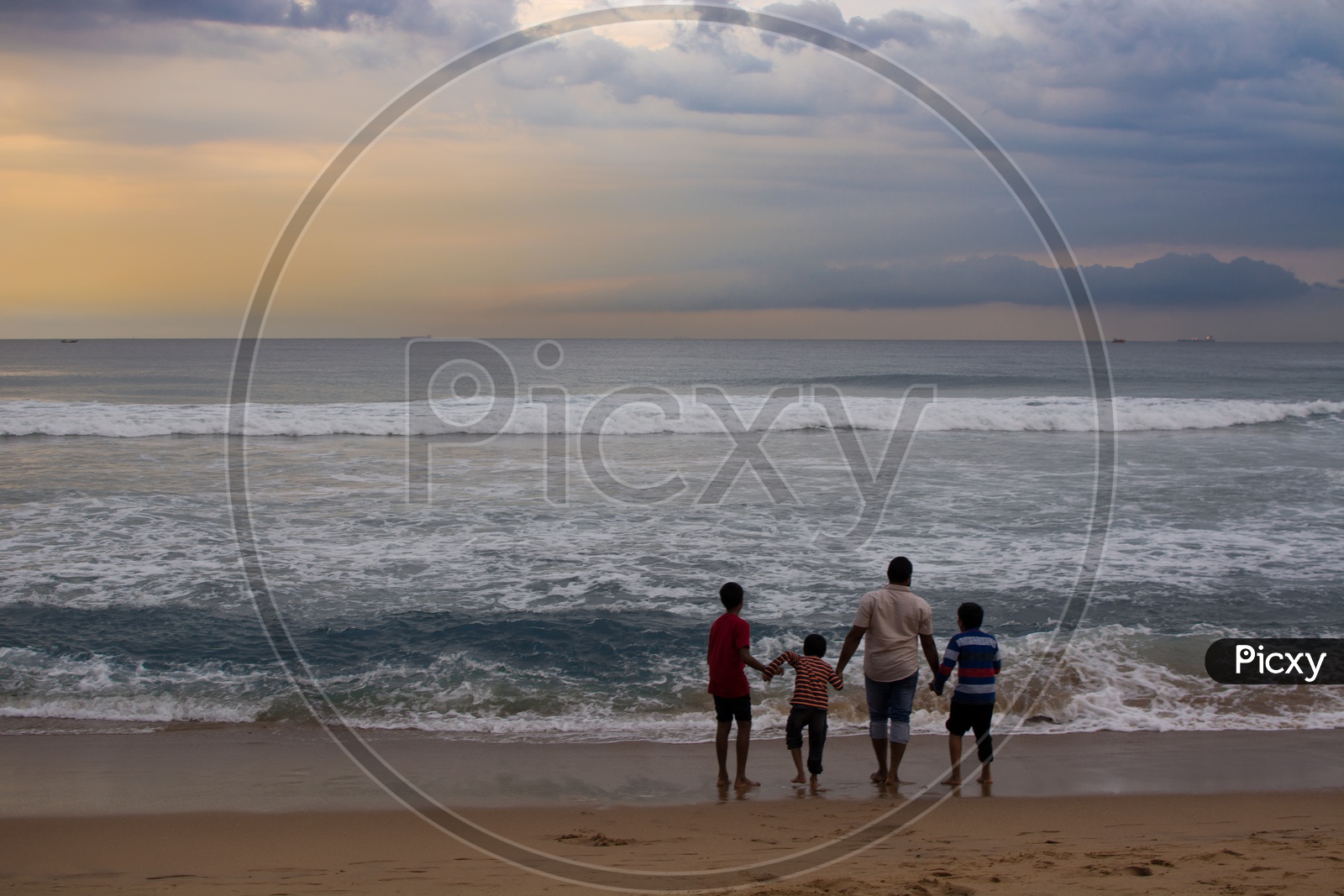 Family In Beach