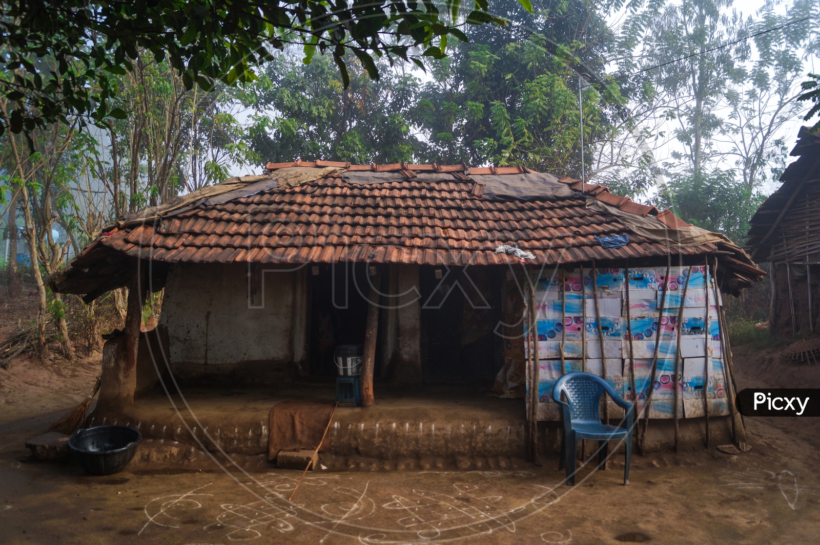 A Village Hut House In tribal Villages