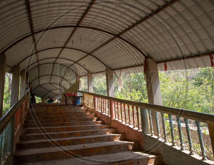 Steps at Gubbala Mangamma Thalli Temple