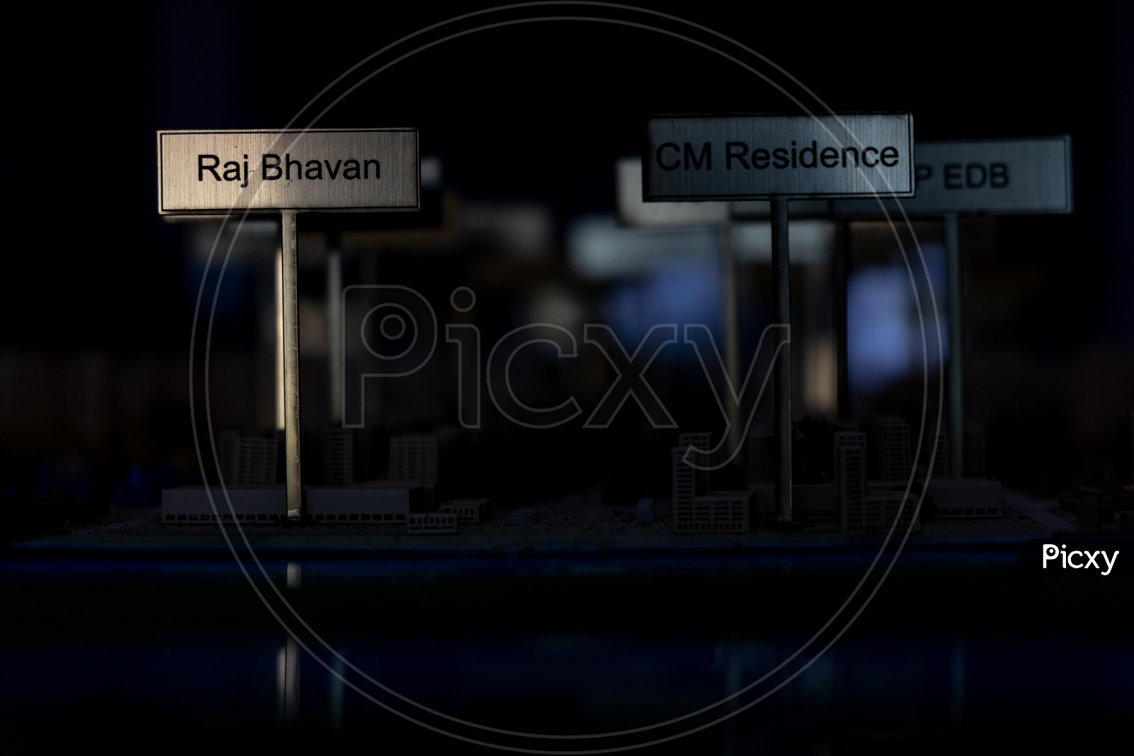Raj Bhavan and CM Residence Miniature Models