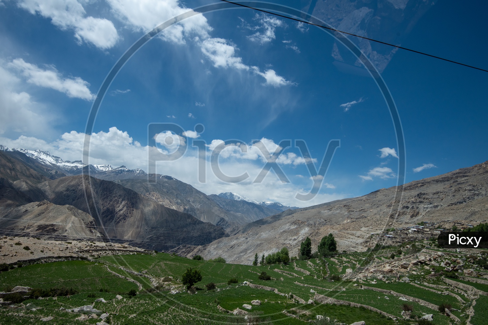 Snow capped Mountains of Spiti Valley