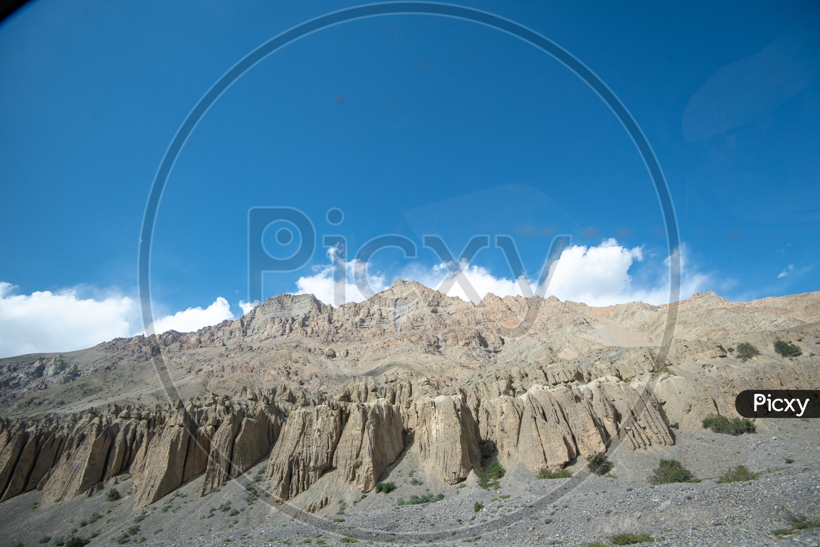 Cold desert mountains in Spiti Valley