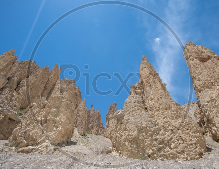 Outcrop in Spiti Valley