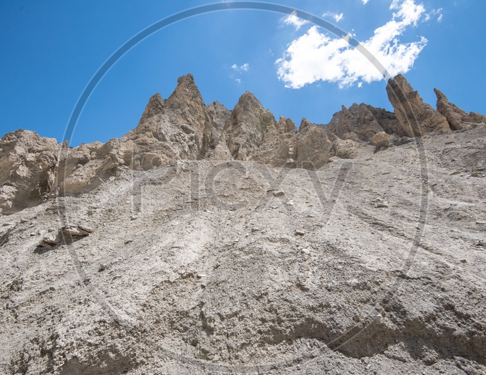 Valleys With Terrain Badlands In Leh