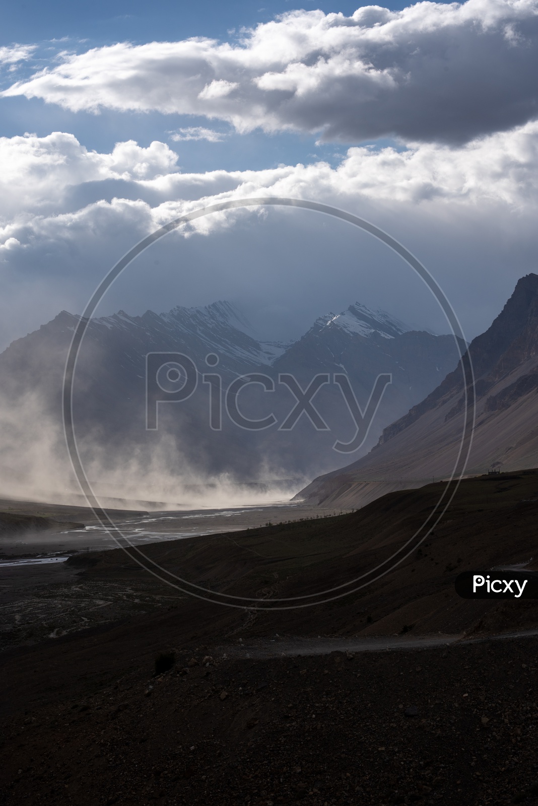 Snow Capped Mountains of Spiti Valley