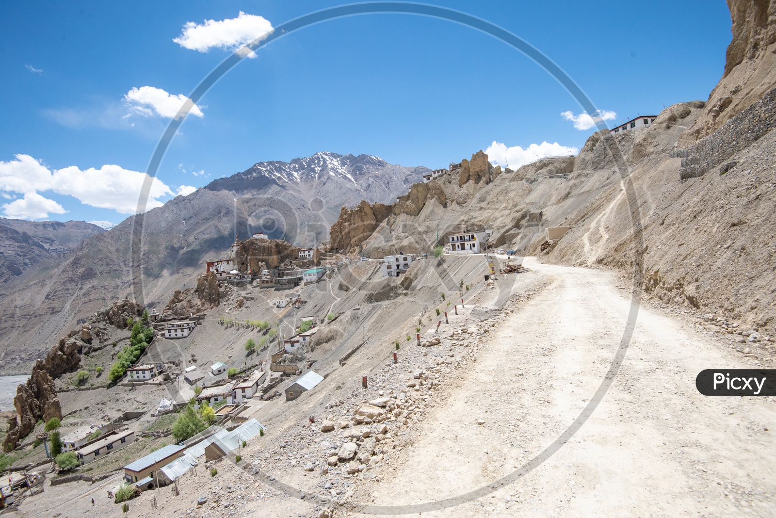 Road Leading To Phyang Monastery In Leh