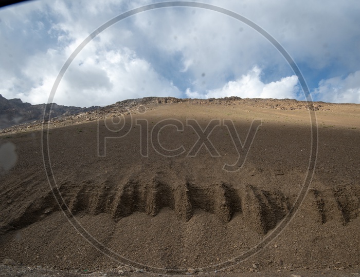 Sand Dunes with Sedimentary Soils in Leh
