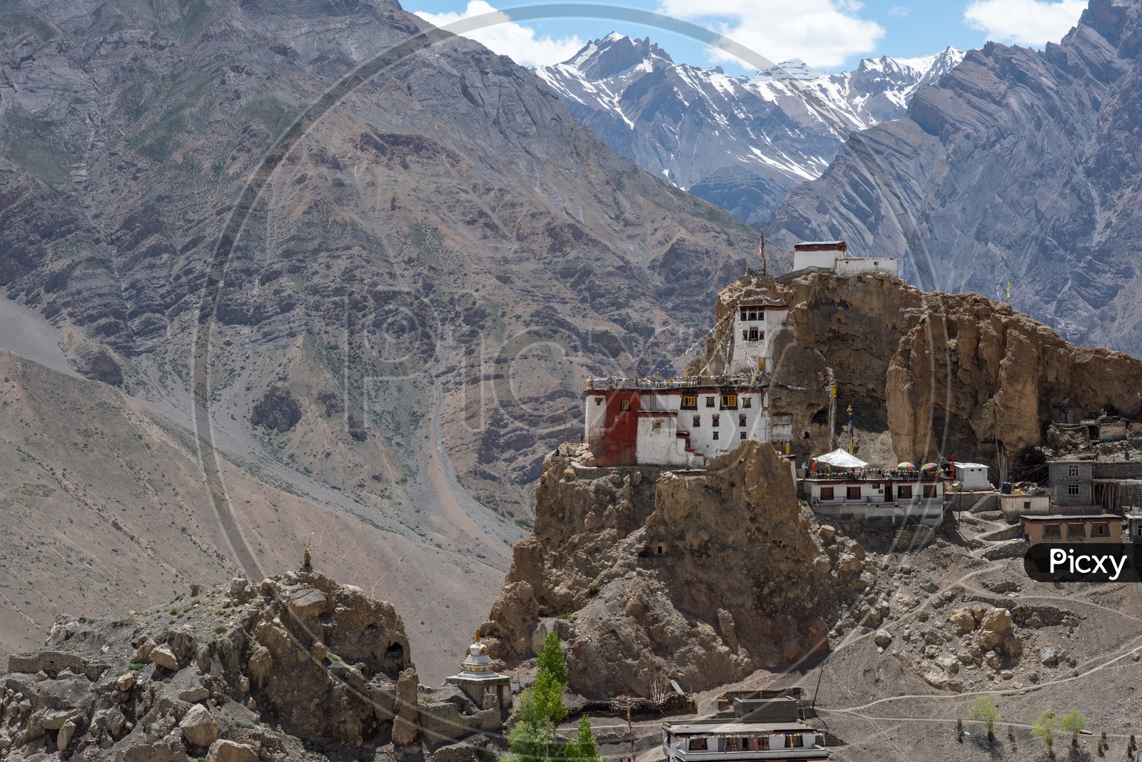 A View Of Stakna Monastery in Leh
