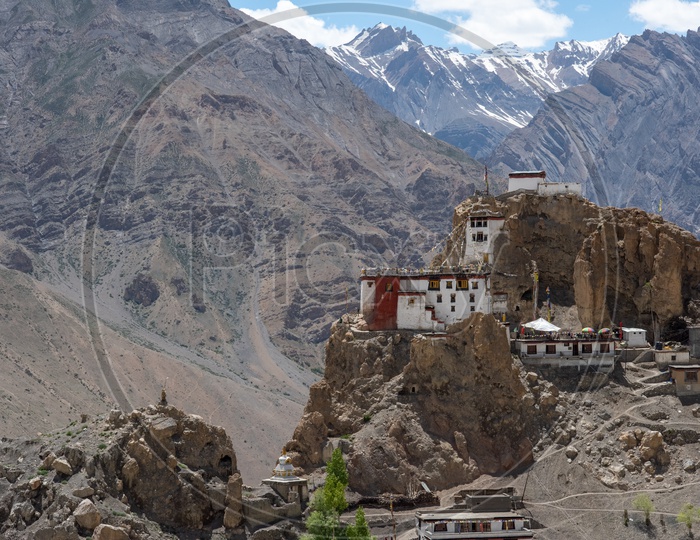 A View Of Stakna Monastery in Leh