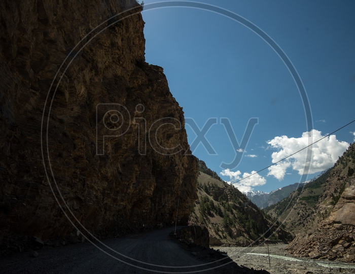 Mountain road In Spiti Valley