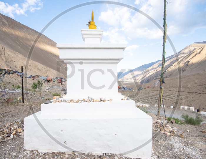 Buddhist Stupas in the Valleys Of Leh