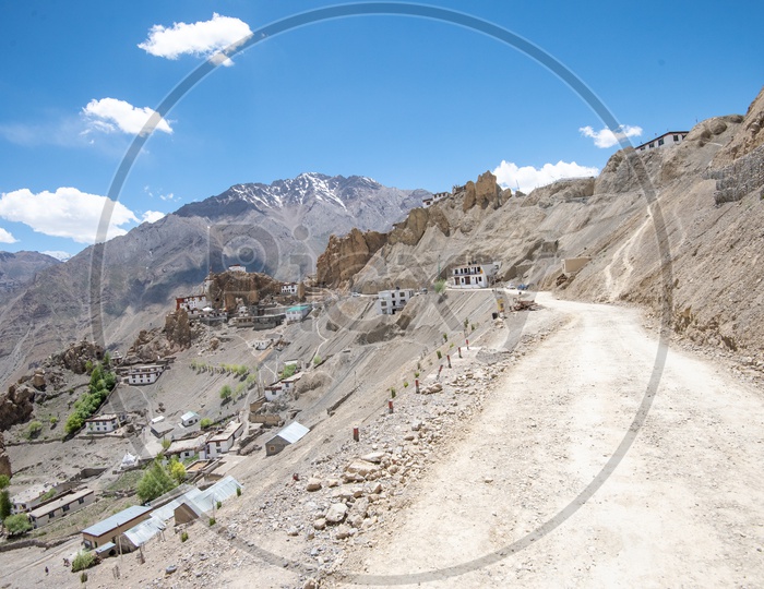 Road Leading To Phyang Monastery In Leh