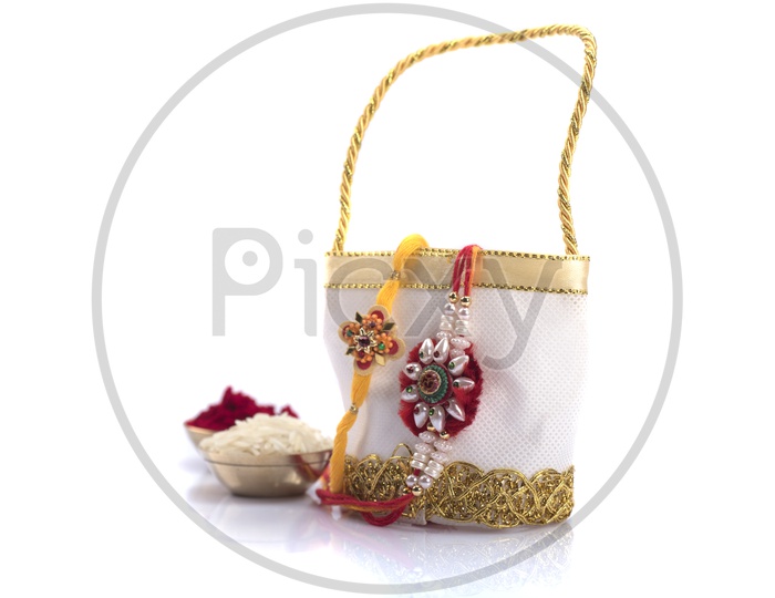 Elegant Raakhi With Gift Given to sister By Brother On the Occasion of Raksha Bandhan