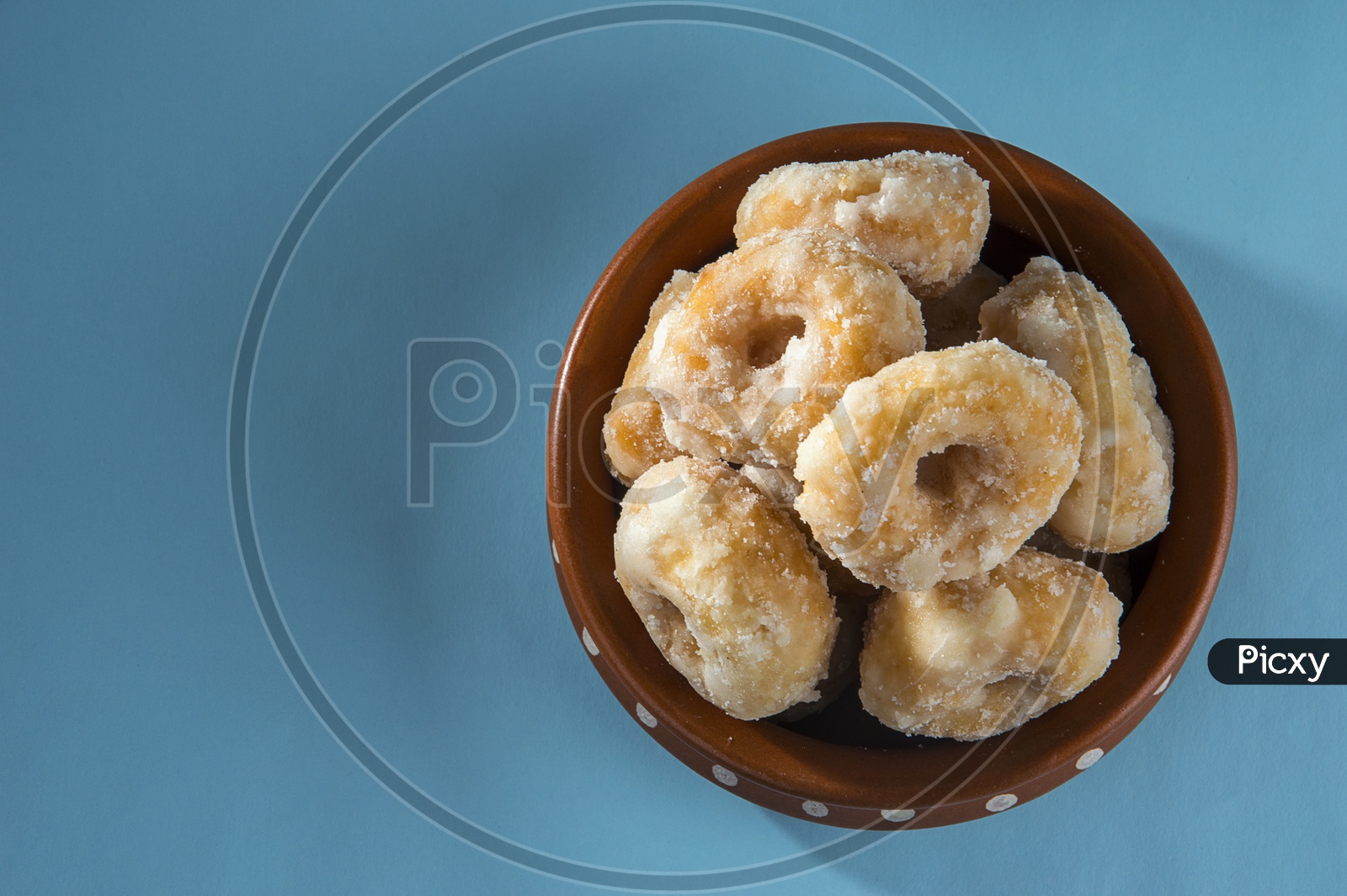 Indian Traditional Sweet Food Balushahi  Pile In a Pot