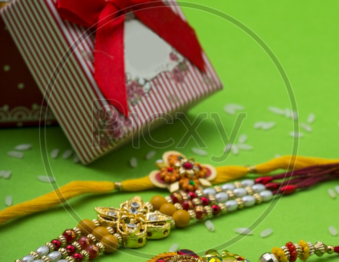 Elegant Raakhis With Gift Box For  Raksha Bandhan Festival