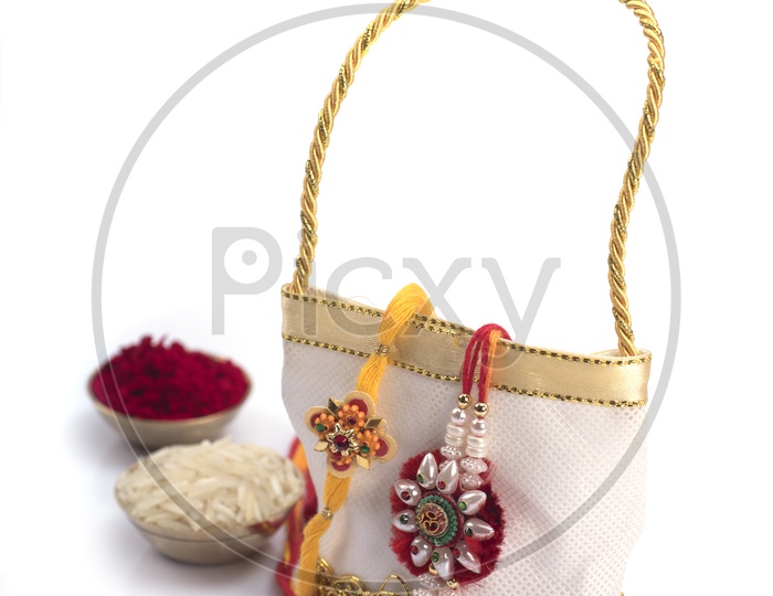 Elegant Raakhi With Gift Given to sister By Brother On the Occasion of Raksha Bandhan