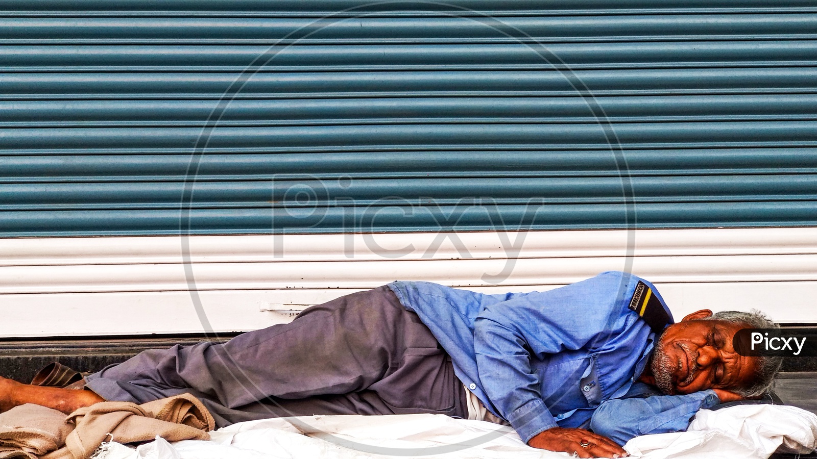 Security guard Sleeping on Streets