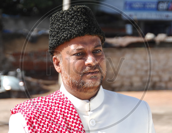 Muslim Man In Traditional Attire