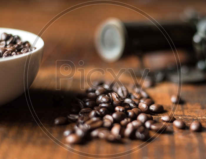 Coffee Beans on a Table