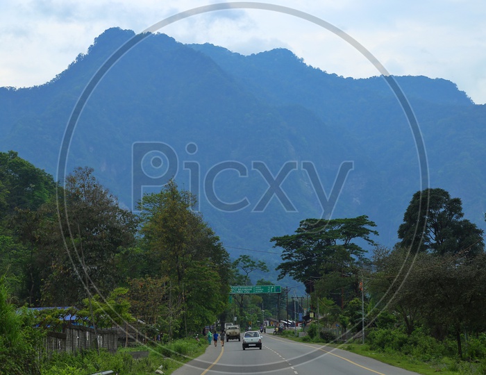 Scenic roads of Arunachal . National highway road