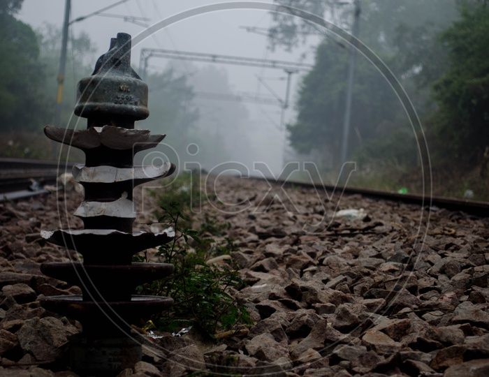 Railway Track in The Morning Mist