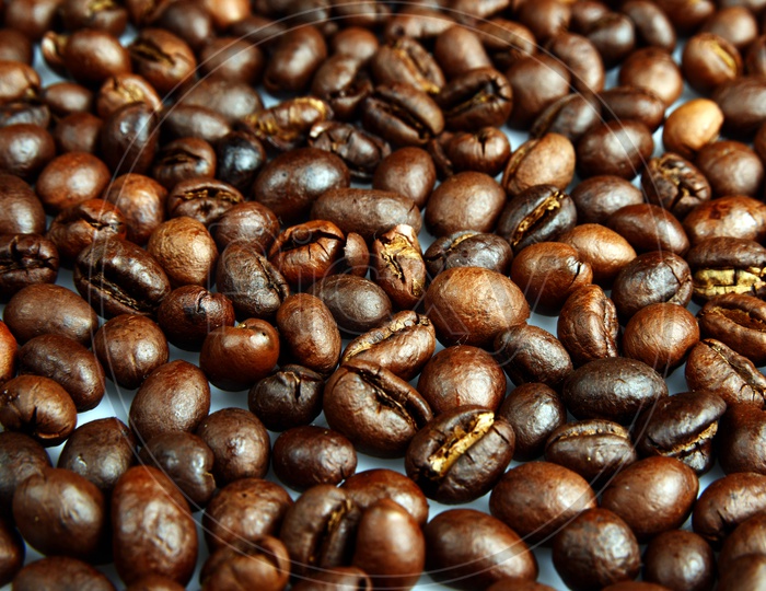 Roasted Coffee beans background
