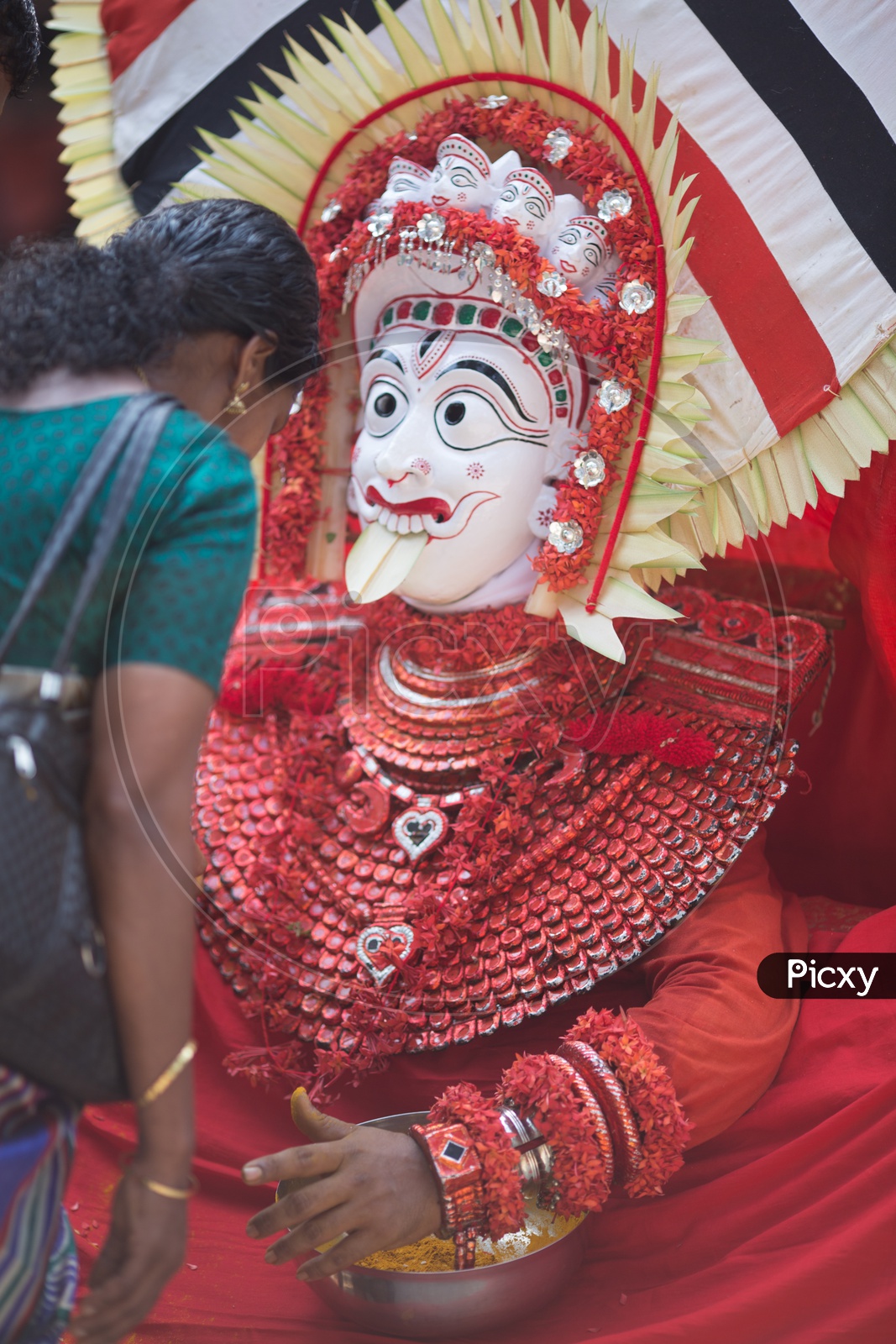 Theyyam artist in Theyyam Festival