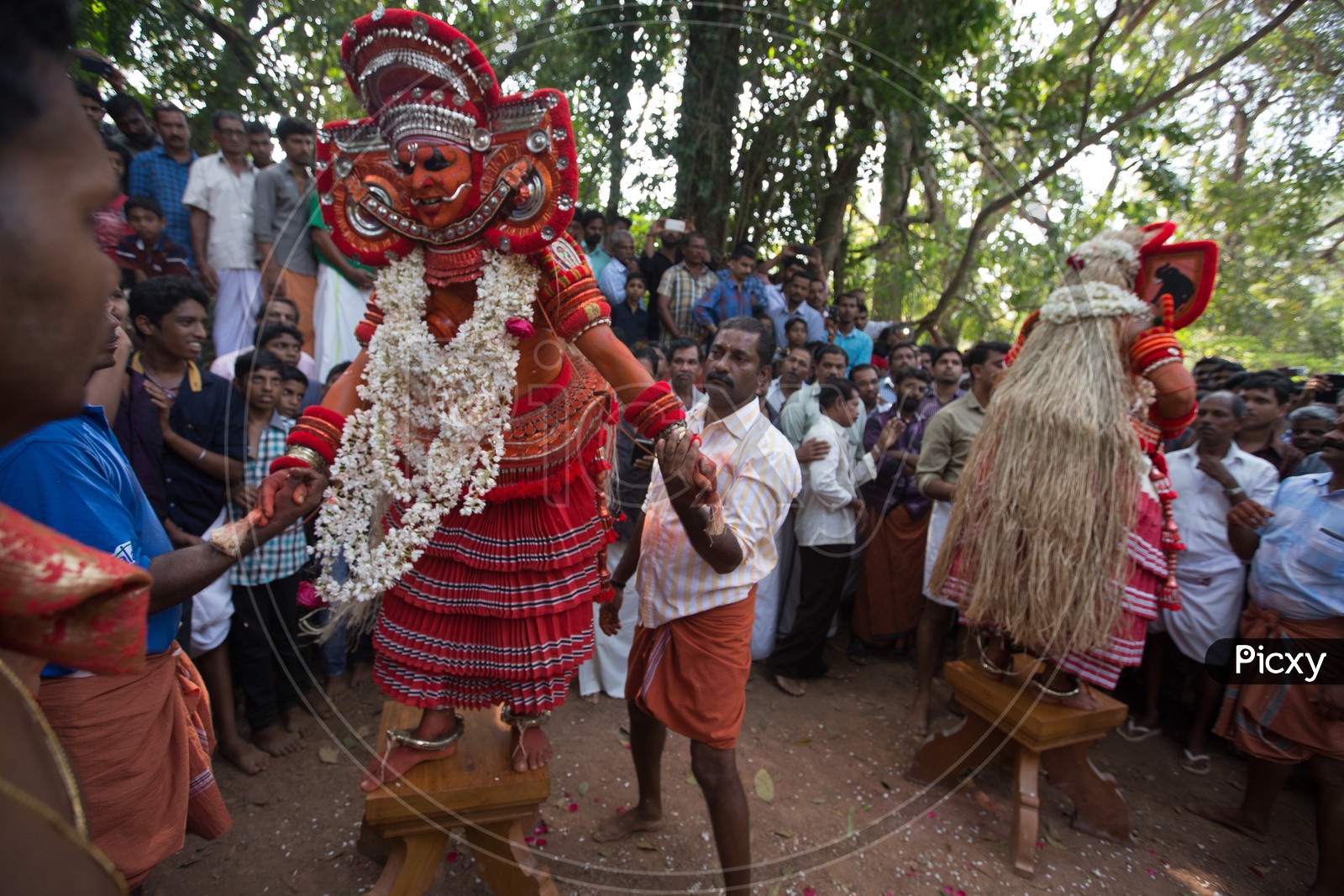 A Performer during Muchilottu Bhagavathi Theyyam