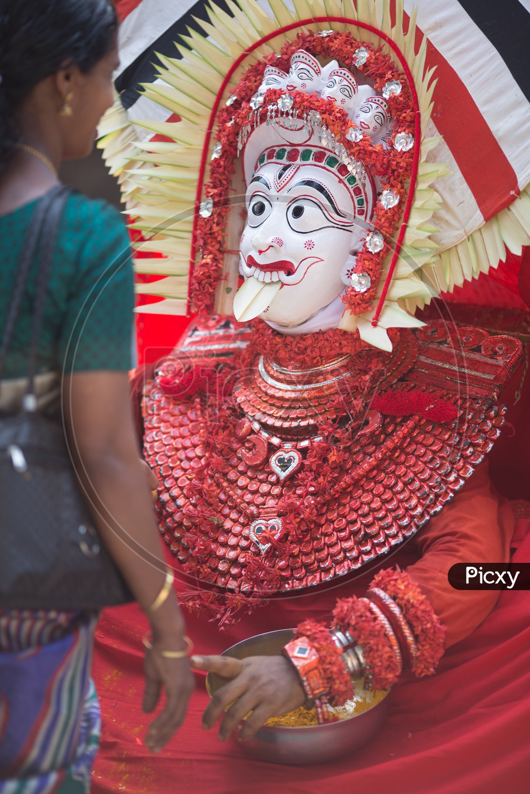 Theyyam artist at Theyyam Festival