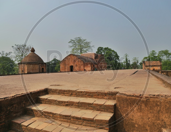 Archeological site Talatal ghar in Assam.