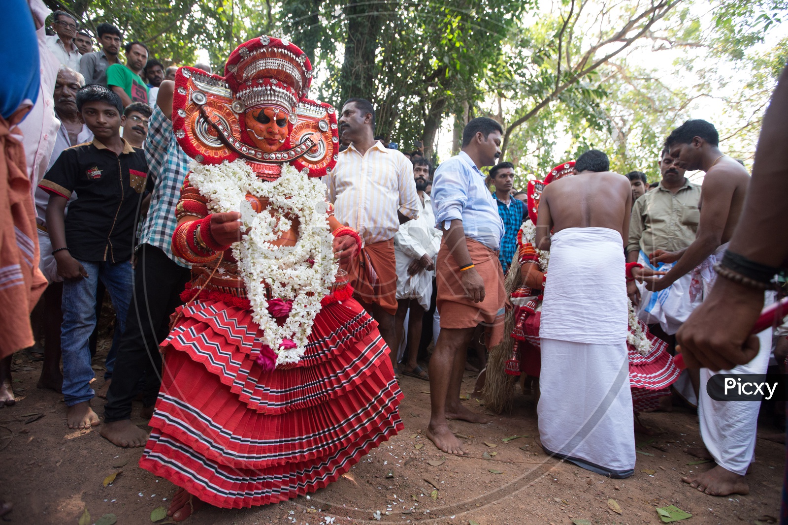 Image Of Artists Performing Theyyam A Popular Ritual Dance Art Form ...