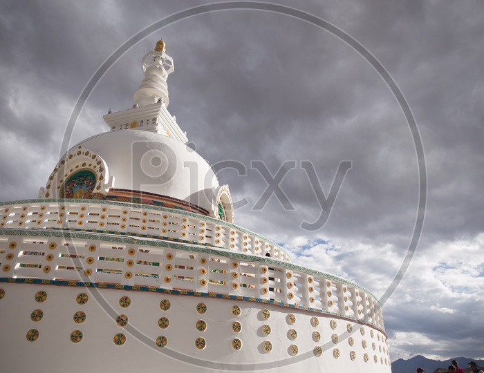 Shanti stupa in leh