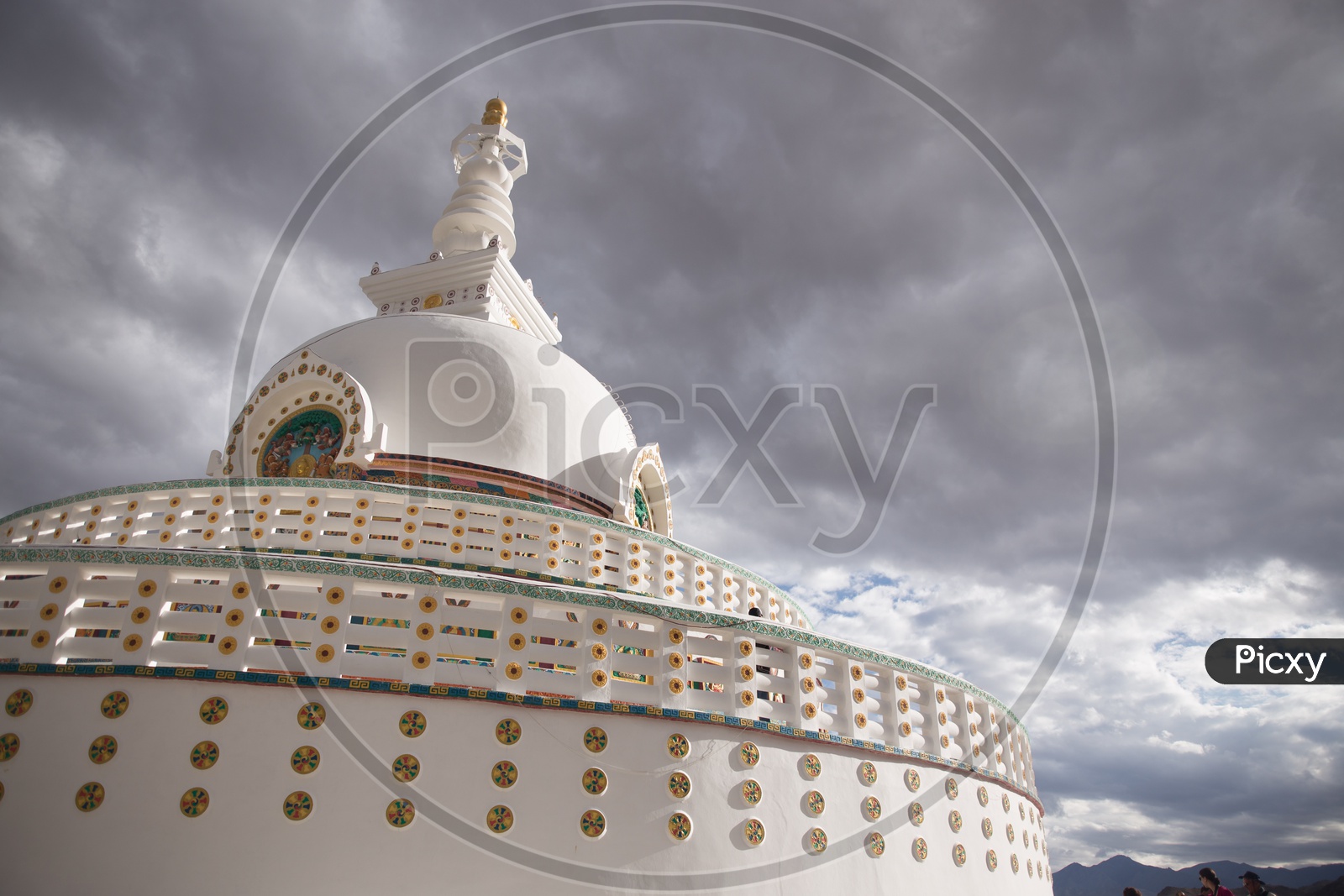 Shanti stupa in leh