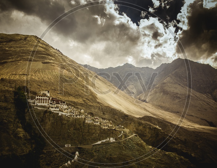 Beautiful Landscape of  Lamayuru Monastery