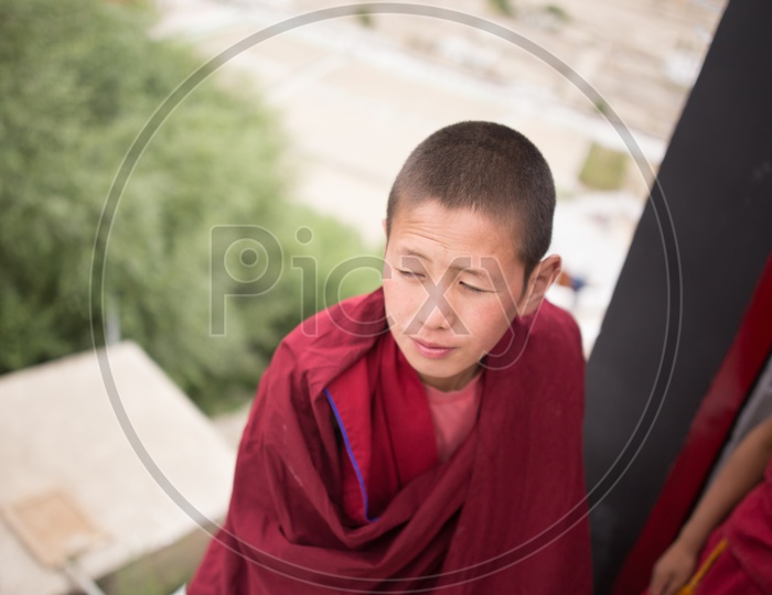 Portrait of a Young Buddhist Monk